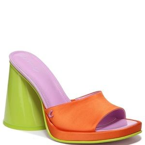 BNWB Circus NY Haynes mule heel in orange popsicle siZe 8.5